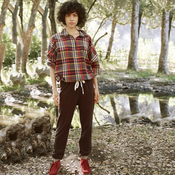 The GREAT. The Journey Pullover in Bluegrass Plaid 1|S - Picture 3 of 12